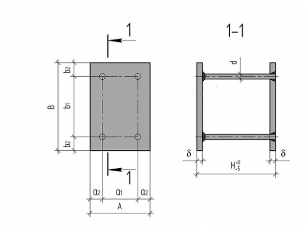 Закладные изделия по серии 1.400-15 МН 201 - МН 209 — фото 2